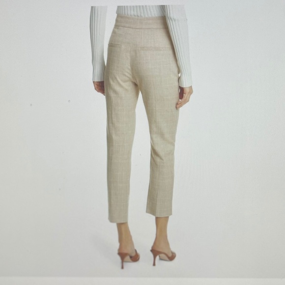 Veronica Beard Beige Plaid Renzo Pants sz 8 - Picture 8 of 9